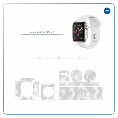 Apple_Watch 4 (40mm)_Army_Snow_2